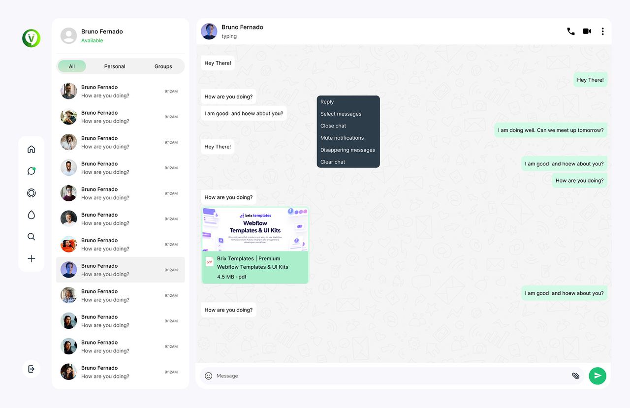 Voizzit chat — group chat
