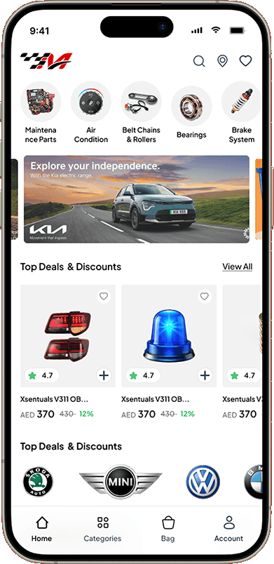 Automarto app — home & categories