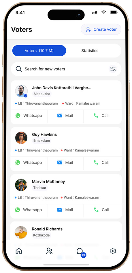 Data SaaS — voters list