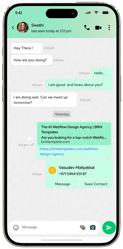 Voizzit chat — chat thread